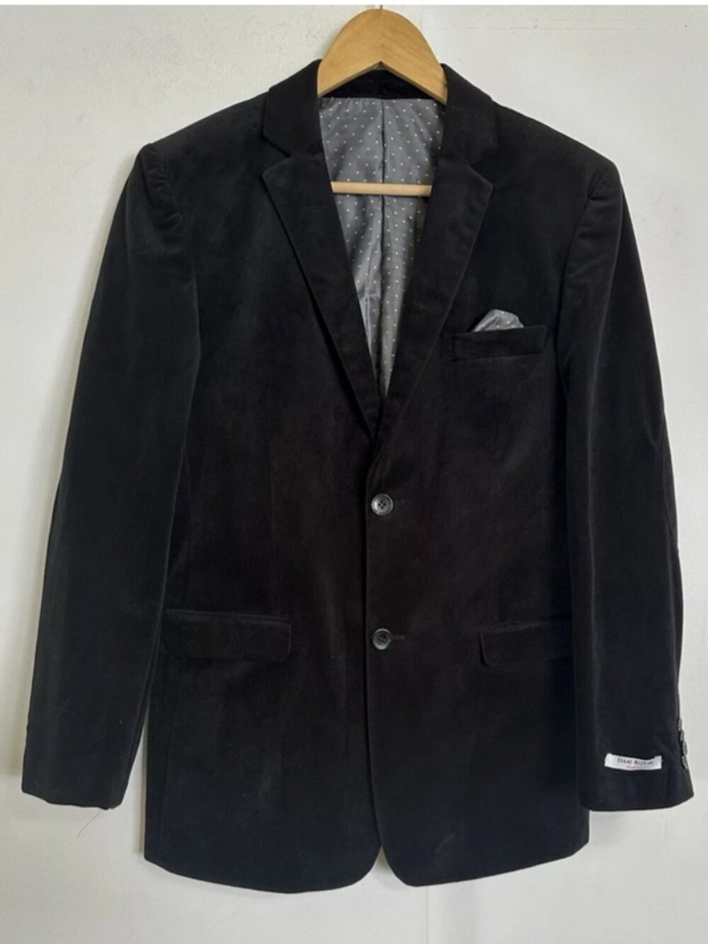 Black Velvet Blazer Boys 18 NWT Isaac Mizrahi Jacket Elbow Patches